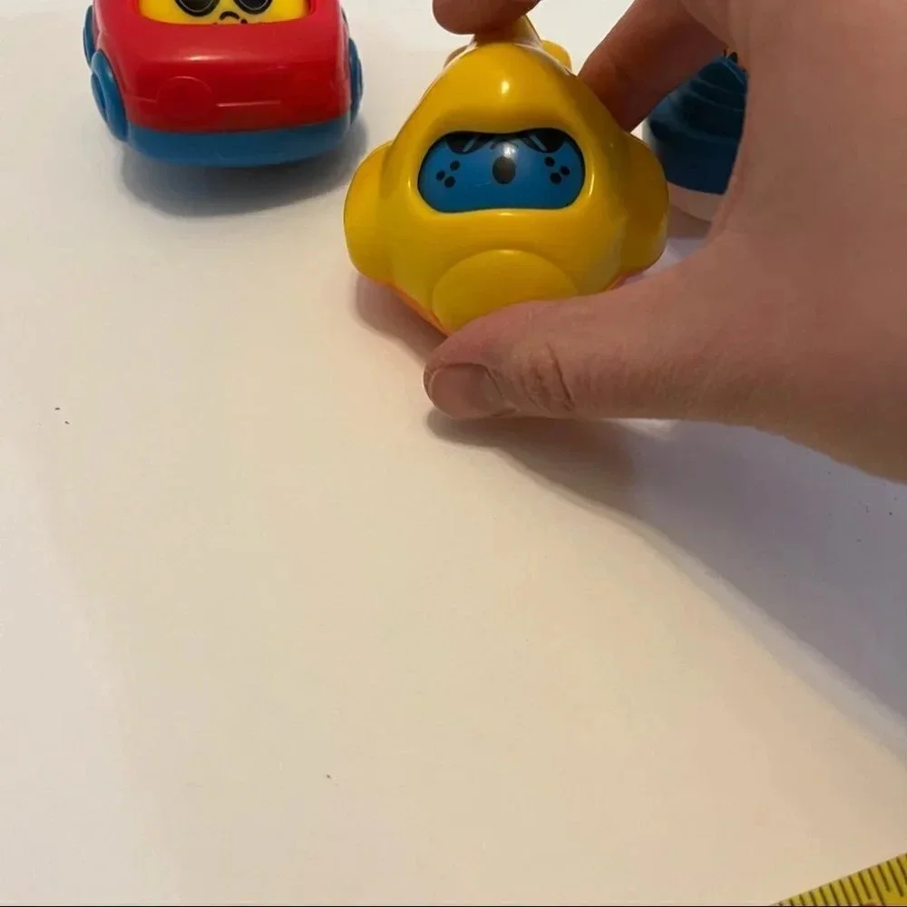 Vintage 1997 Fisher Price Roll a Round Action Vehicles Lot Of 4